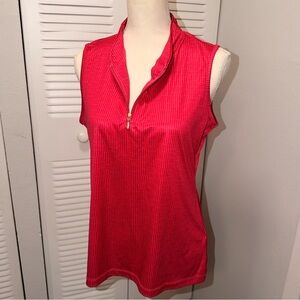 Greg Norman Collection Red Sleeveless Top Size M (B1P35)